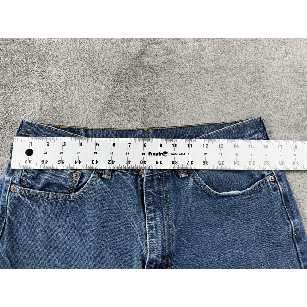 Levi's 505 Regular Fit Blue Denim Jeans Men's 33x30 (Actual 33x29) Medium Wash - Picture 5 of 8